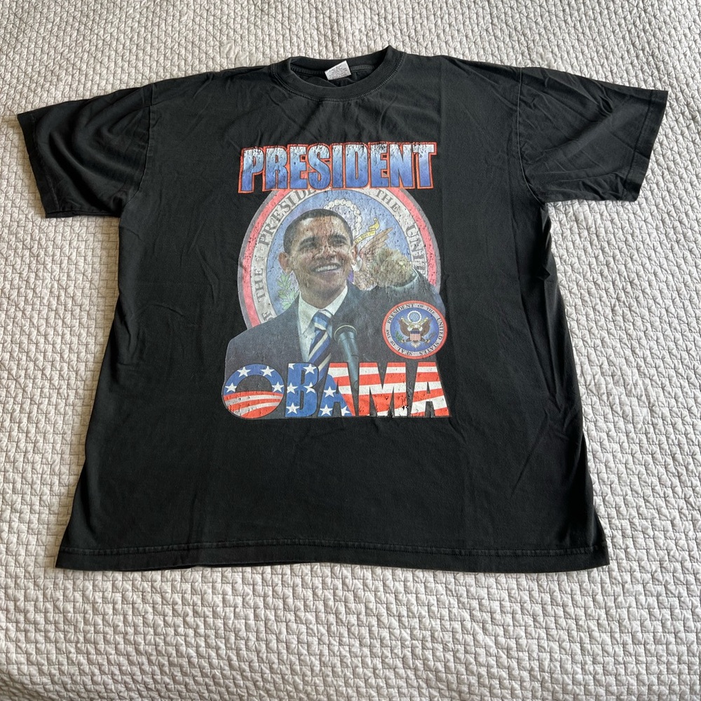 Y2K President Obama T-Shirt Size XL